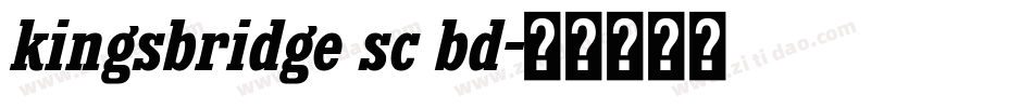 kingsbridge sc bd字体转换